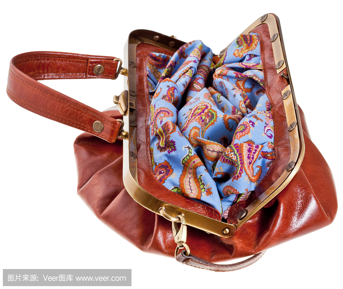 打開復(fù)古風(fēng)格皮包旅行包