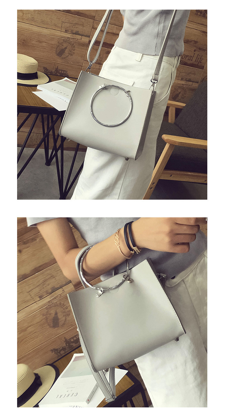 2016新款夏季時尚潮流圓環手提單肩包休閑子母包小包手提包